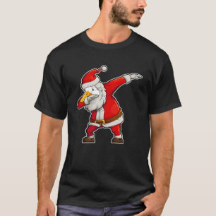 Dabbing Christmas Goose Santa Claus Outfit Funny X T-Shirt
