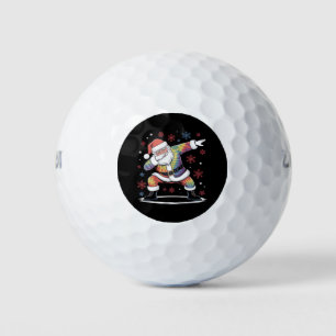 Dabbing Christmas Santa Ugly Christmas Xmas Golf Balls