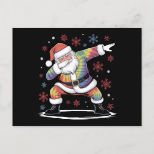 Dabbing Christmas Santa Ugly Christmas Xmas Postcard