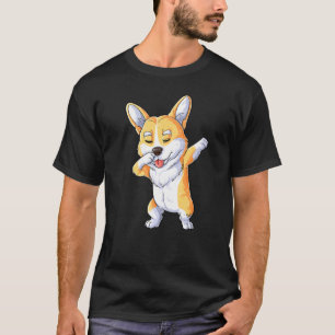 Dabbing Corgi Dog Boys Kids Dab Dance T-Shirt