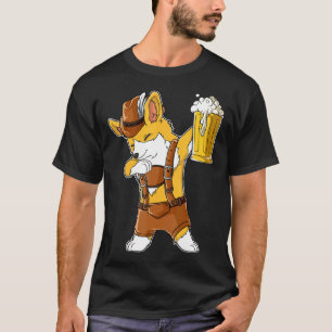 Dabbing Corgi T Oktoberfest Lederhosen Men Prost B T-Shirt