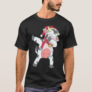 Dabbing Cow Cute Christmas Scarf Hat Dab Heifer T-Shirt