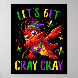 Dabbing Crawfish Costume Kids Toddler Boys Men Mar Poster