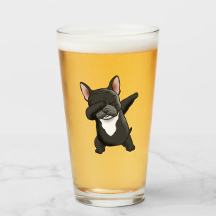 Dabbing Cute French Bulldog     Glass