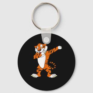 Dabbing Cute Tiger Animal Party Key Ring