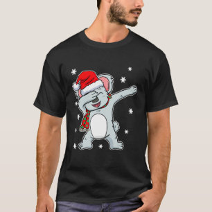 Dabbing Dab Australian Koala Bear Christmas Santa  T-Shirt