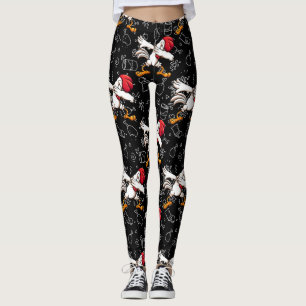 dabbing dab chicken leggings
