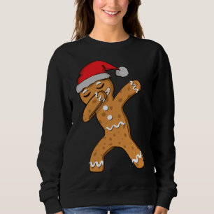 Dabbing Dab Gingerbread Man Christmas Sweatshirt