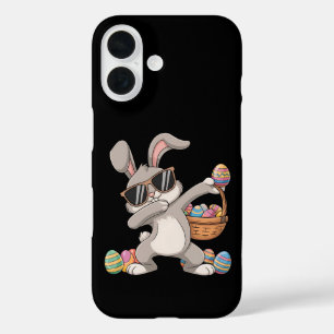 Dabbing Dab Rabbit Bunny Easter Eggs Basket iPhone 16 Case