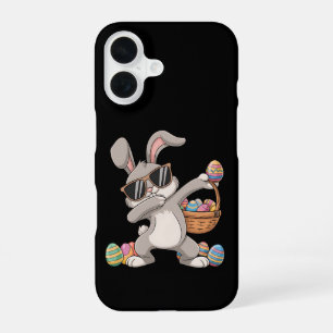 Dabbing Dab Rabbit Bunny Easter Eggs Basket iPhone 16 Case