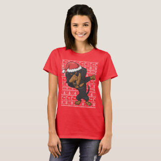Dabbing Dachshund Ugly Christmas Sweater