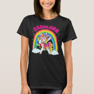 Dabbing Dadacorn Unicorn Dad Father Day T-Shirt