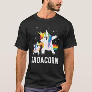 Dabbing Dadacorn Unicorn for Dad and Kid T-Shirt