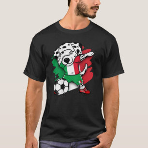 Dabbing Dalmatian Italy Soccer Fans Jersey Italian T-Shirt