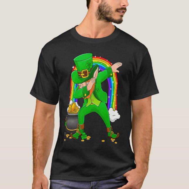 Dabbing Dance Irish Shamrock St Patricks Day   1 T-Shirt (Front)