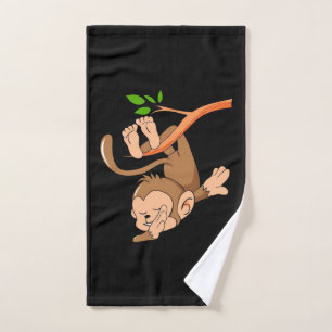 Dabbing Dance Monkey Hand Towel