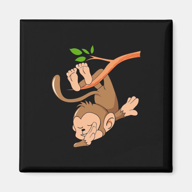 Dabbing Dance Monkey Magnet (Front)