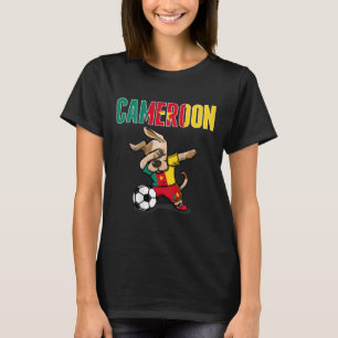 Dabbing Dog Cameroon Soccer Lovers Jersey Cameroon T-Shirt