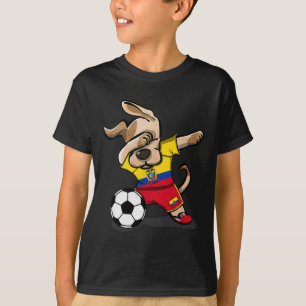 Dabbing Dog Ecuador Soccer Fans Jersey Ecuadorian T-Shirt