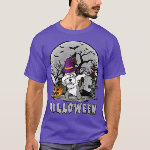 Dabbing Dog Halloween Miniature Schnauzer Dog Dab T-Shirt