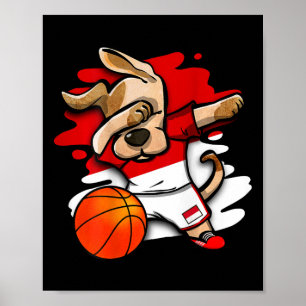 Dabbing Dog Indonesia Sketll Fans Jersey Indonesia Poster