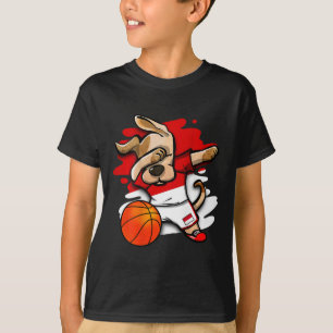 Dabbing Dog Indonesia Sketll Fans Jersey Indonesia T-Shirt