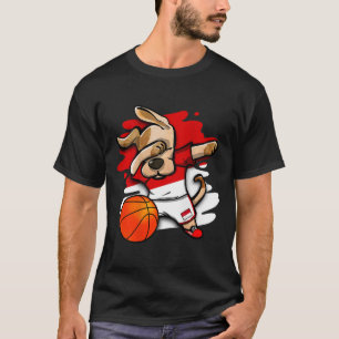 Dabbing Dog Indonesia Sketll Fans Jersey Indonesia T-Shirt