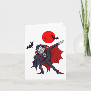 Dabbing Dracula Vampire Halloween Count Dabula Gif Card