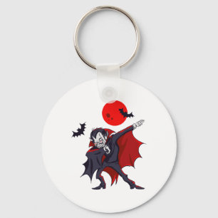 Dabbing Dracula Vampire Halloween Count Dabula Gif Key Ring