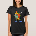 Dabbing Dreidel Hanukkah Christmas Lights Menorah  T-Shirt<br><div class="desc">Dabbing Dreidel Hanukkah Christmas Lights Menorah Chanukah</div>