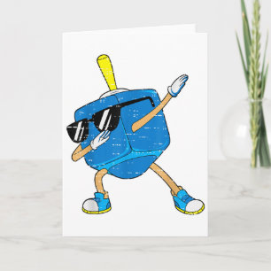 Dabbing Dreidel Hanukkah Dancing Chanukah Toddler  Card