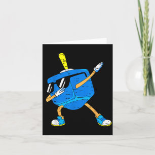 Dabbing Dreidel Hanukkah Dancing Chanukah Toddler  Card