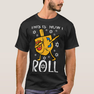 Dabbing Dreidel Ugly Hanukkah Funny Chanukah Men W T-Shirt