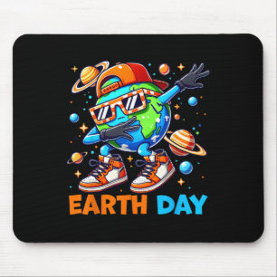 Dabbing Earth Day 2025 Cute Earth Day Kids Toddler Mouse Mat