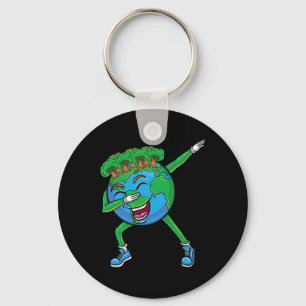 Dabbing Earth For Earth Day Kids Key Ring