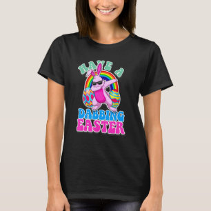 Dabbing Easter Bunny  Rabbit Egg Hunt T-Shirt