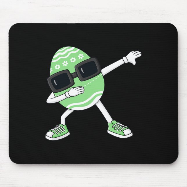Dabbing Egg Easter Day Fun Dab Boys Girls Kids  Mouse Mat (Front)