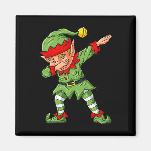 Dabbing Elf Family Matching Christmas Boys Girls K Magnet