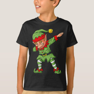 Dabbing Elf Family Matching Christmas Boys Girls K T-Shirt
