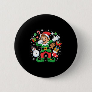 Dabbing Elf Friends Xmas Boys Girls Dabbing Christ 6 Cm Round Badge