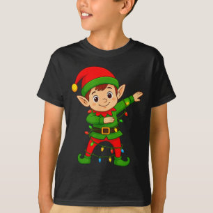 Dabbing Elf Shirt Costume Christmas Squad Men Boy
