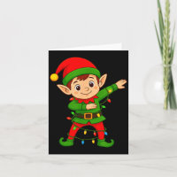 Dabbing Elf Shirt Costume Christmas Squad Men Boy 