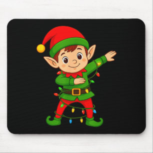 Dabbing Elf Shirt Costume Christmas Squad Men Boy  Mouse Mat