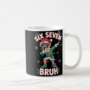 Dabbing Elf Six Seven Bruh Christmas 67 Meme Xmas  Coffee Mug