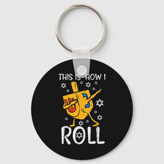 Dabbing Elf Squad Christmas Matching Family Men Bo Key Ring (Front)