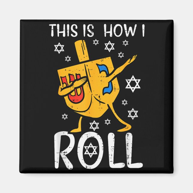 Dabbing Elf Squad Christmas Matching Family Men Bo Magnet (Front)