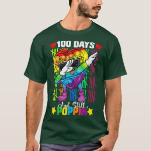 Dabbing Fidget Toy 100 Days Of School Still Poppin T-Shirt