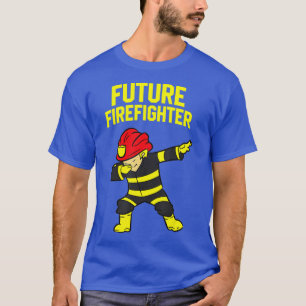 Dabbing Firefighter Kids Future Firefighter T-Shirt