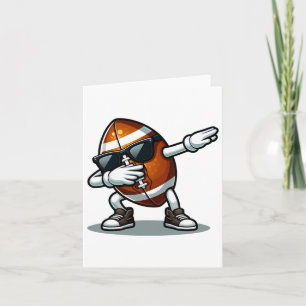 Dabbing Football Shirt Vintage Retro Apparel Uni-k Card