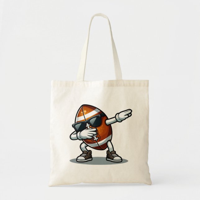 Dabbing Football Vintage Retro Ap Tote Bag (Front)